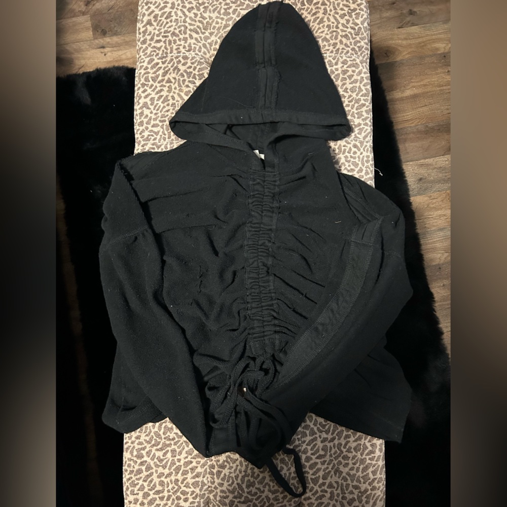 Black Buckle Hoodie